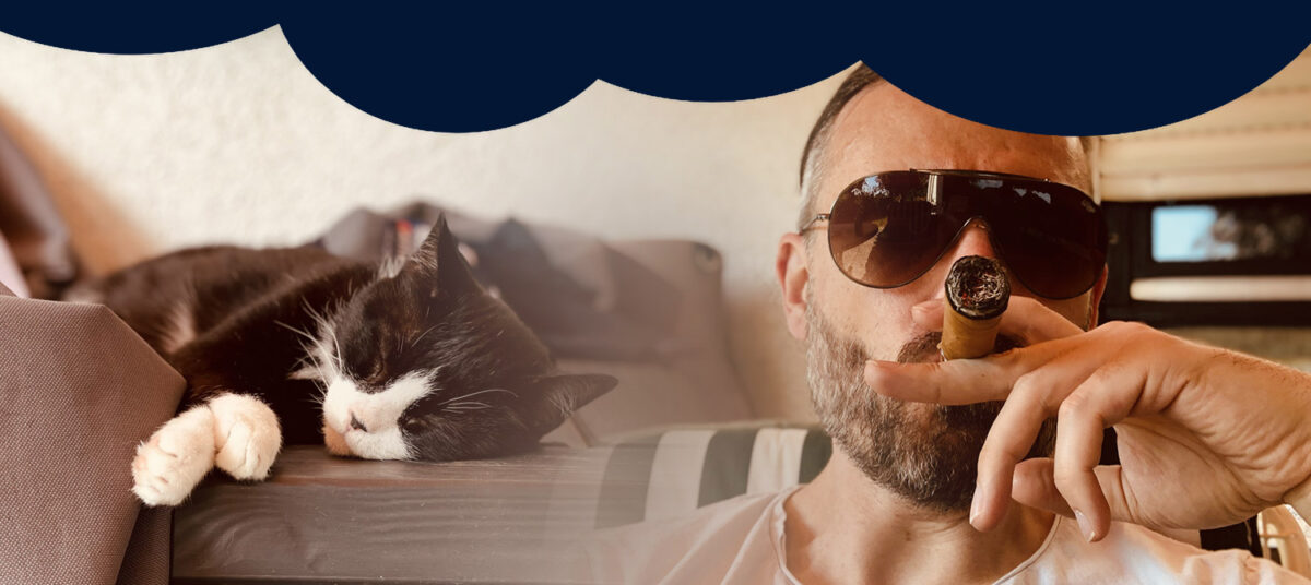 Oliver Fedtke und die Katzen